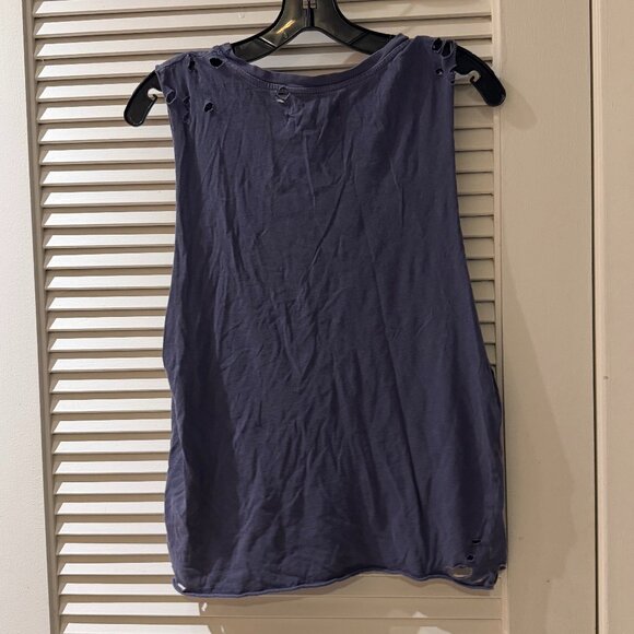 SoulCycle Renee Tank | Stonewash Distressed NWOT | Size M | White Stacked Logo - Picture 3 of 7